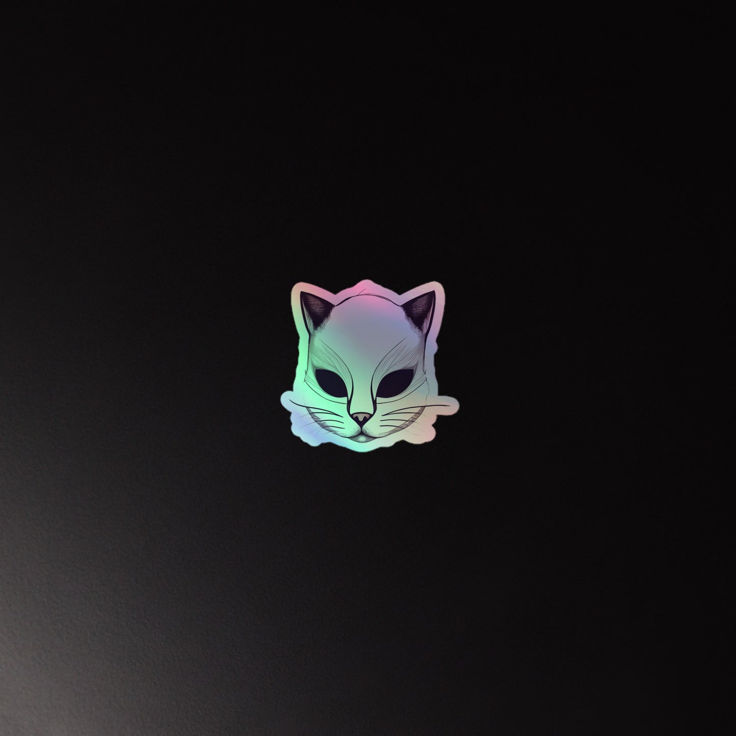 Holographic Cat Face