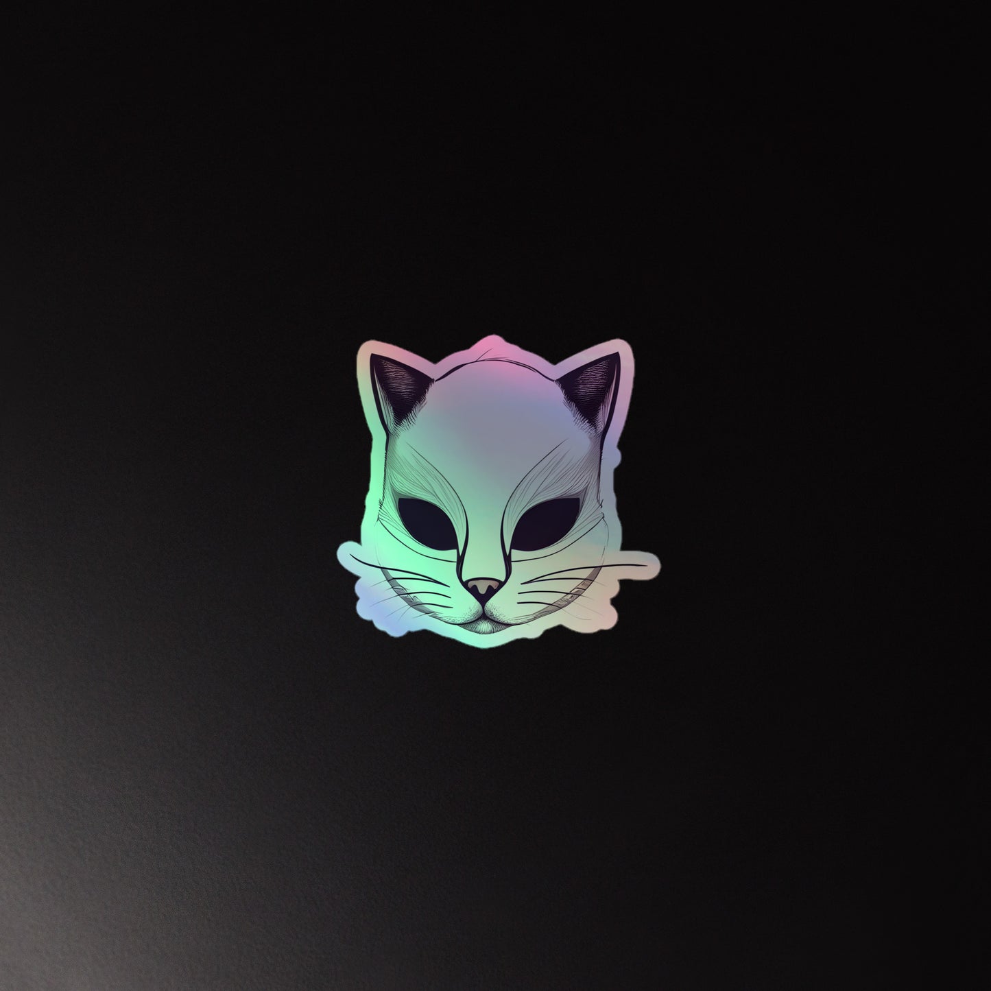 Holographic Cat Face