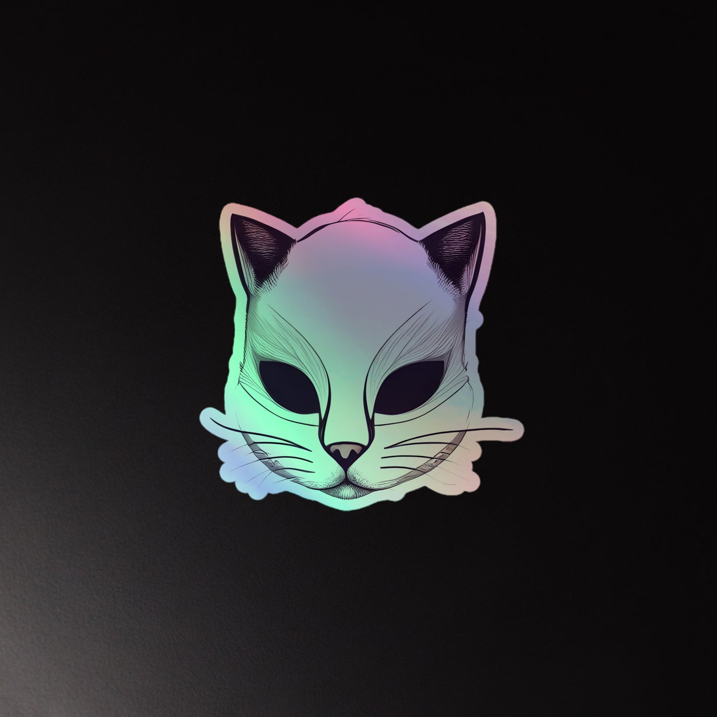 Holographic Cat Face